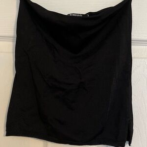Laundry strapless top in slimming black nwt never worn mint condition brand new